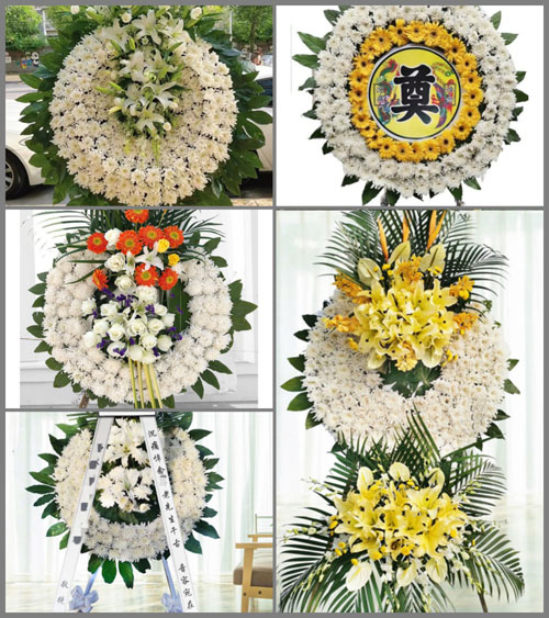浙江省衢州常山县白石镇小白石村花圈速递